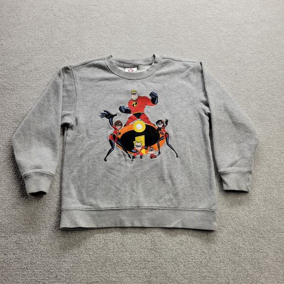 Vintage Disney Store The Incredibles Youth Pull Over Sweatshirt Unisex Medium - Picture 1 of 8
